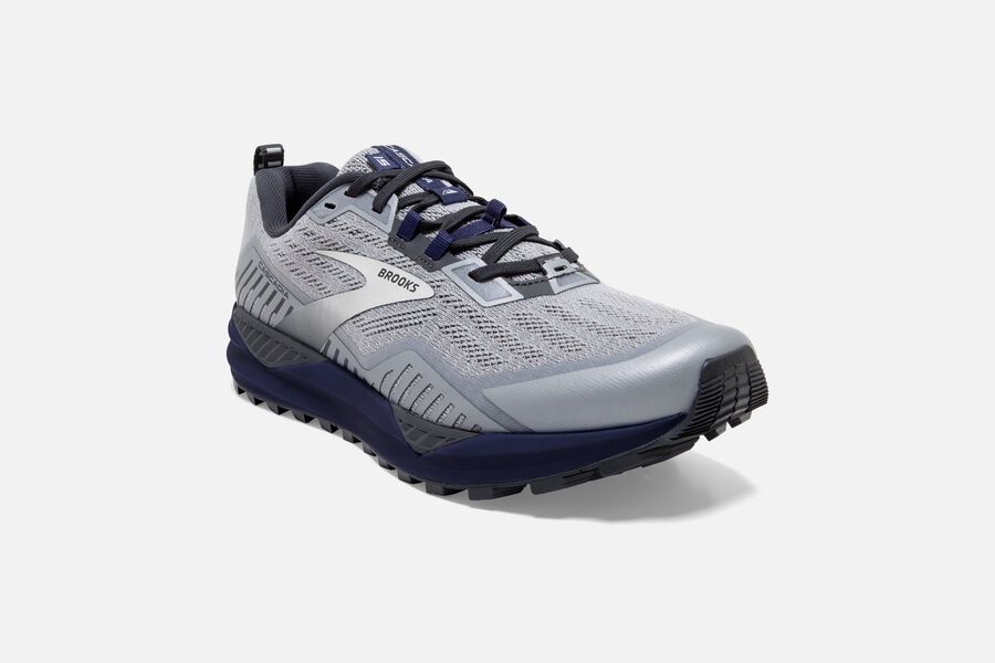 Brooks Israel Cascadia 15 Trail Running Shoes Mens - Silver - IHG-462579